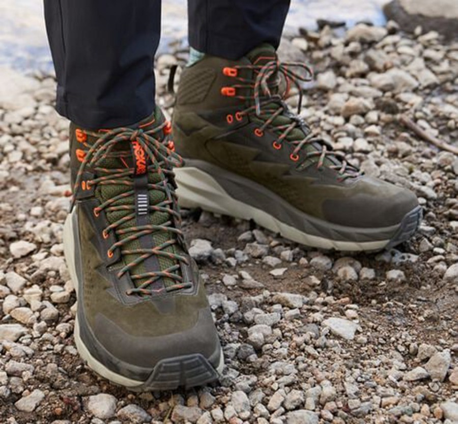 Hoka One One Mens Hiking Boots - Kaha GORE-TEX - Brown - FNBC03162